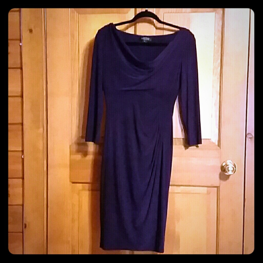 Purple Ralph Lauren evening dress